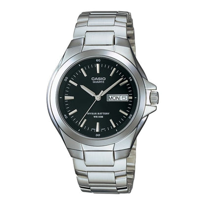 Casio Enticer Day Date Stainless Steel Chain Watch MTP-1228D-1AVDF