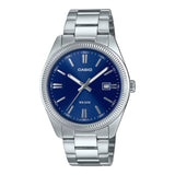 Casio Enticer Date Silver Chain Watch MTP-1302D-2AVDF