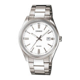 Casio Enticer Date Silver Chain Watch MTP-1302D-7A1VDF