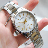 Casio Enticer Date Silver Chain Watch MTP-1302D-7A2VDF