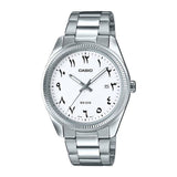 Casio Enticer Date Silver Chain Watch MTP-1302D-7B3VDF