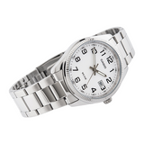 Casio Enticer Date Silver Chain Watch MTP-1302D-7BVDF