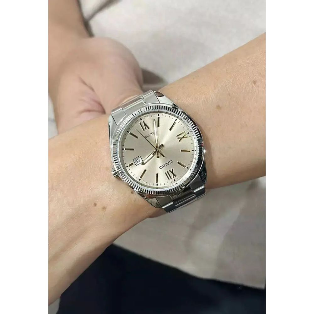 Casio Enticer Date Chain Watch MTP-1302DD-9AVDF