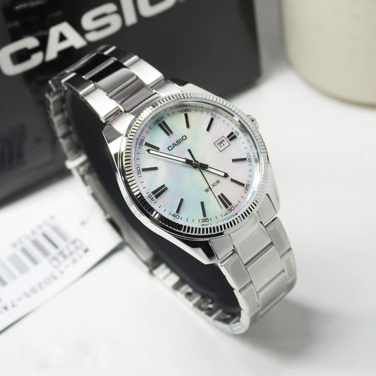 Casio Enticer Date Chain Watch MTP-1302DS-7AVDF