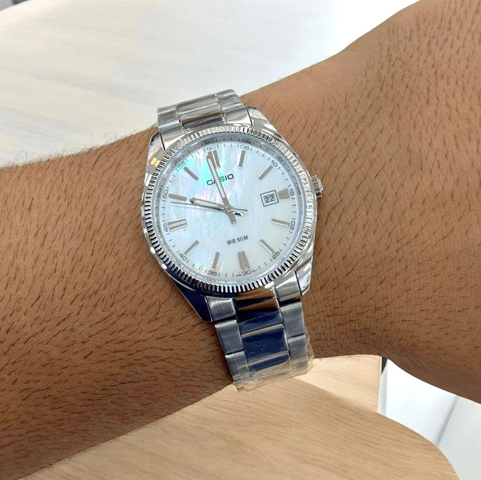 Casio Enticer Date Chain Watch MTP-1302DS-7AVDF