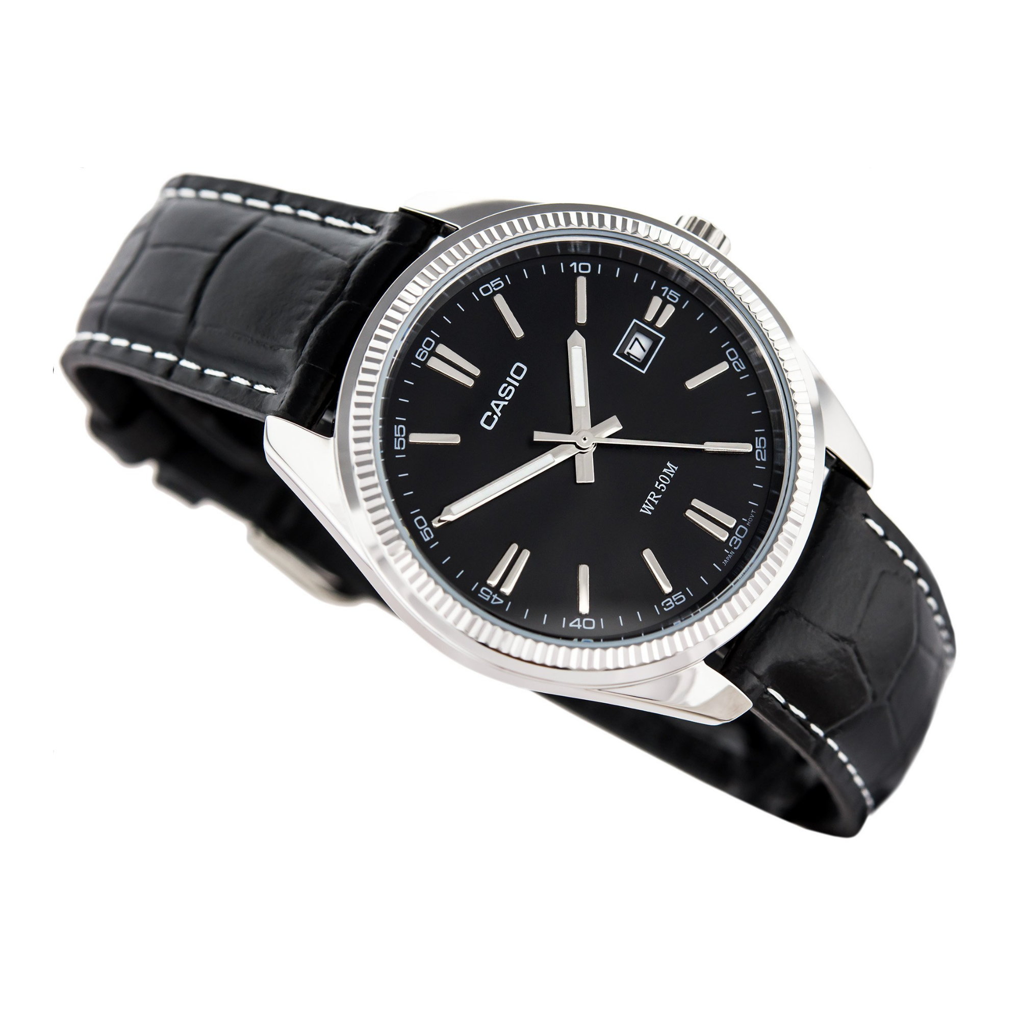 Casio Enticer Date Leather Belt Watch MTP-1302L-1AVDF