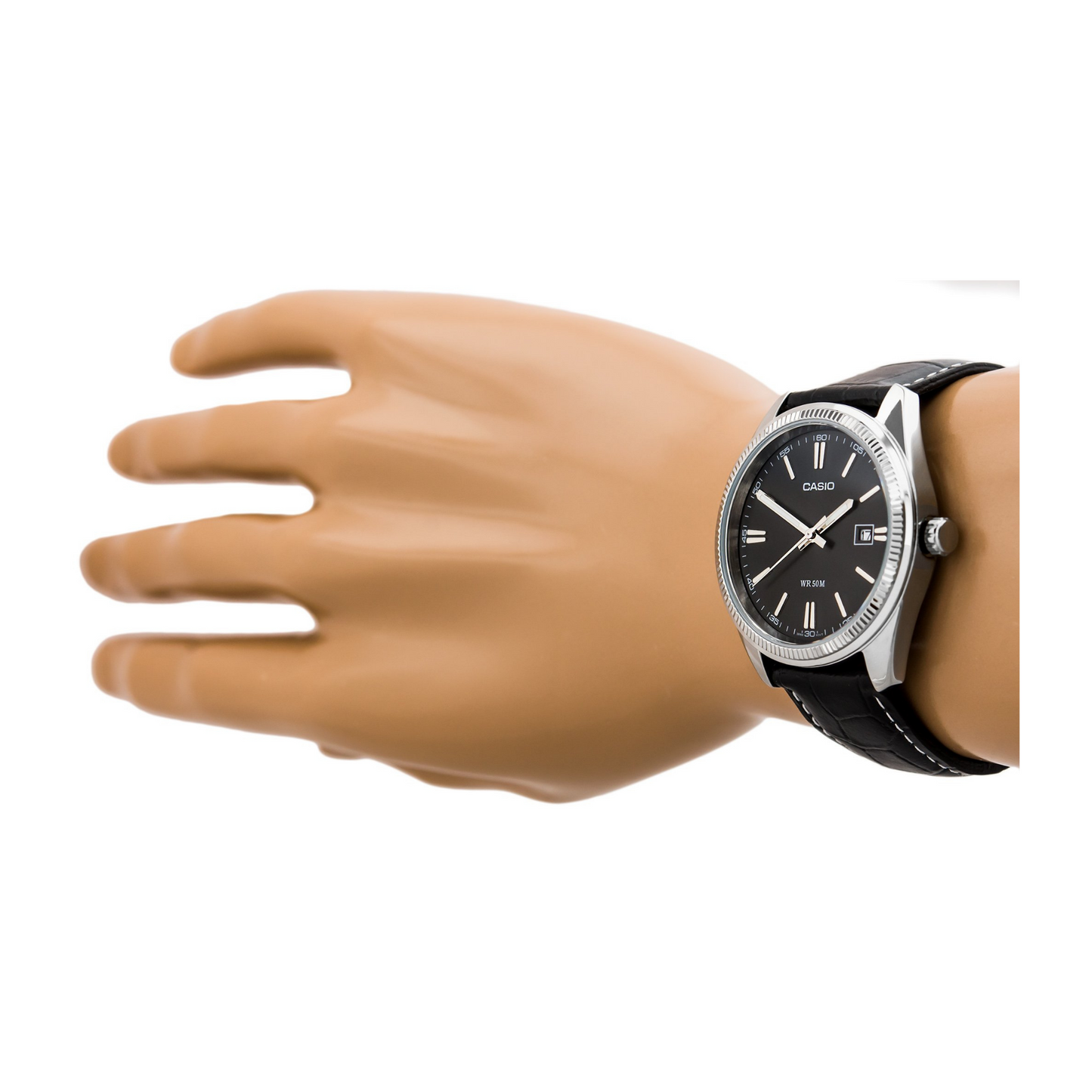 Casio Enticer Date Leather Belt Watch MTP-1302L-1AVDF