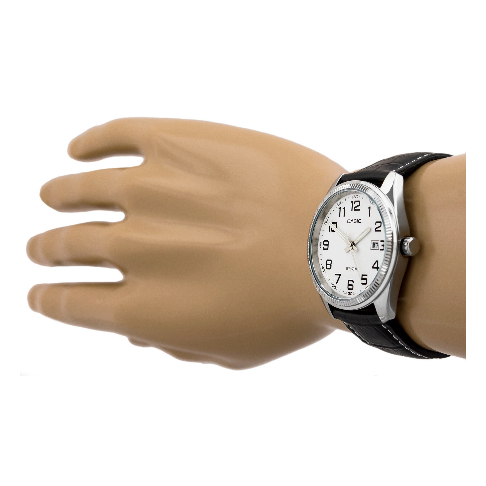 Casio Enticer Date Leather Belt Watch MTP-1302L-7BVDF