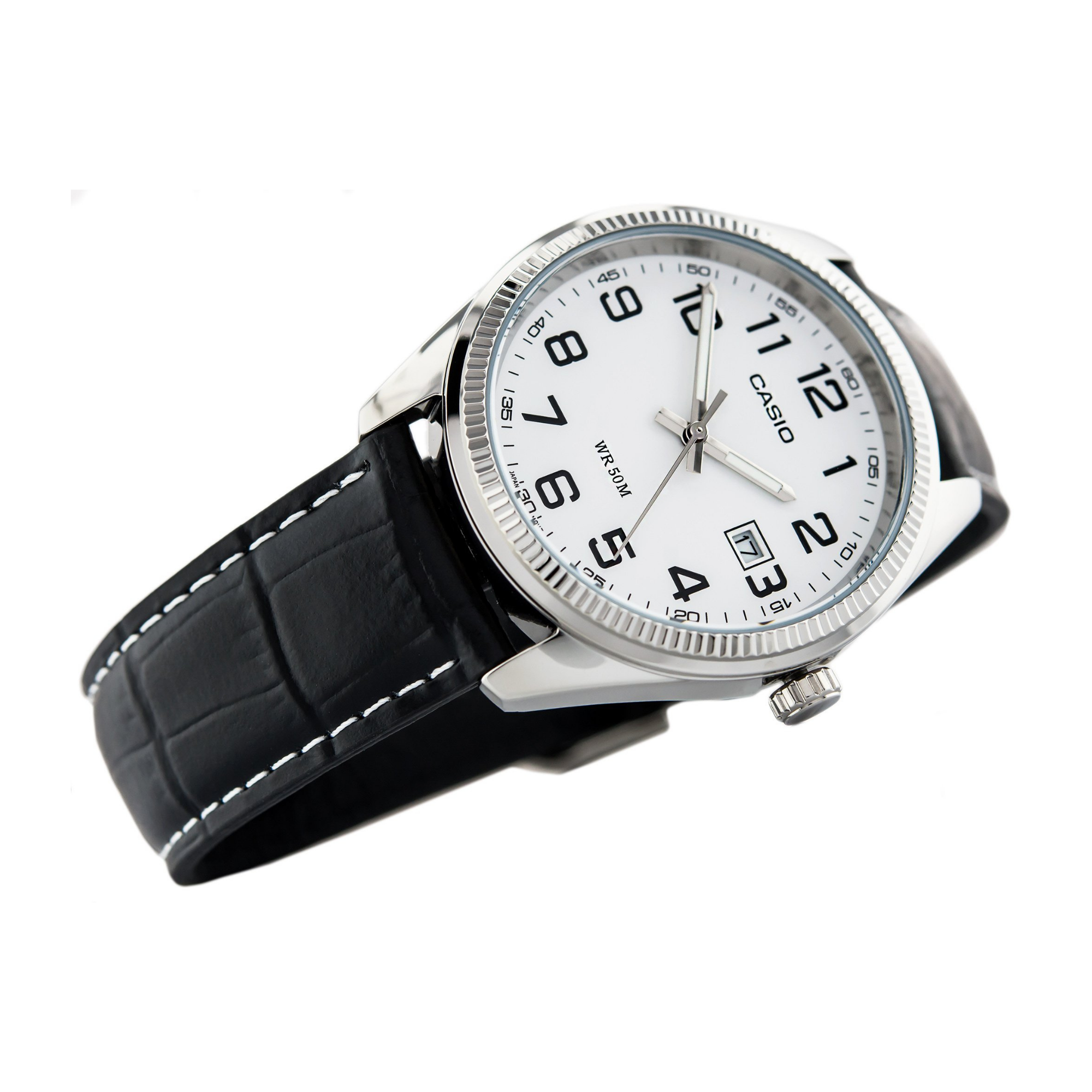 Casio Enticer Date Leather Belt Watch MTP-1302L-7BVDF