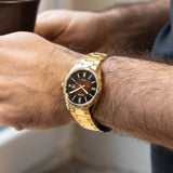 Casio Enticer Date Chain Watch MTP-1302PGC-5AVEF