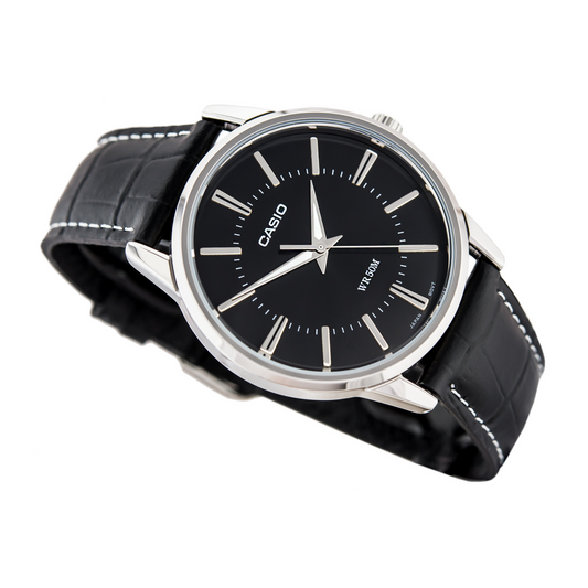 Casio Enticer Leather Belt Watch MTP-1303L-1AVDF