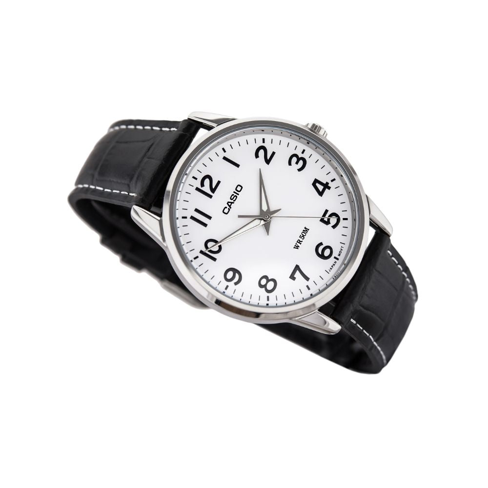 Casio Enticer Leather Belt Watch MTP-1303L-7BVDF