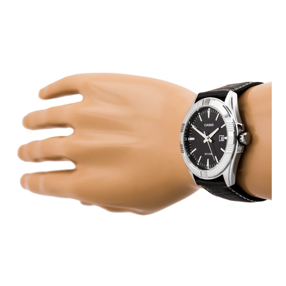 Casio Enticer Date Leather Belt Watch MTP-1308L-1AVDF