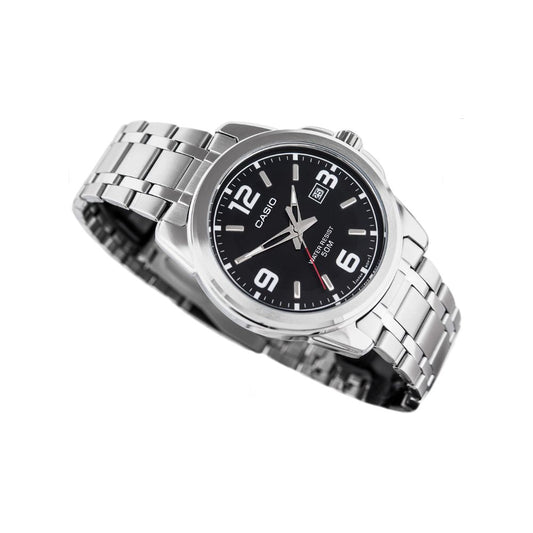 Casio Enticer Date Silver Chain Watch MTP-1314D-1AVDF