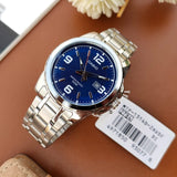 Casio Enticer Date Silver Chain Watch MTP-1314D-2AVDF