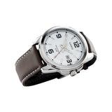 Casio Enticer Date Silver Leather Belt Watch MTP-1314L-7AVDF
