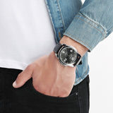 Casio Enticer Date Silver Leather Belt Watch MTP-1314L-8AVDF