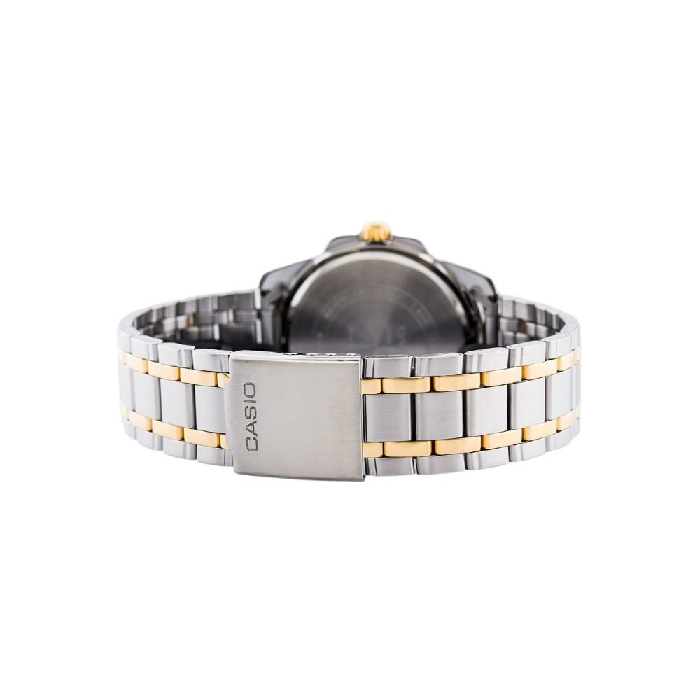 Casio Enticer Date Two Tone Chain Watch MTP-1314SG-1AVDF