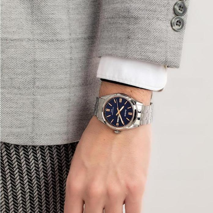 Casio Enticer Day Date Chain Watch MTP-1335D-2A2VDF