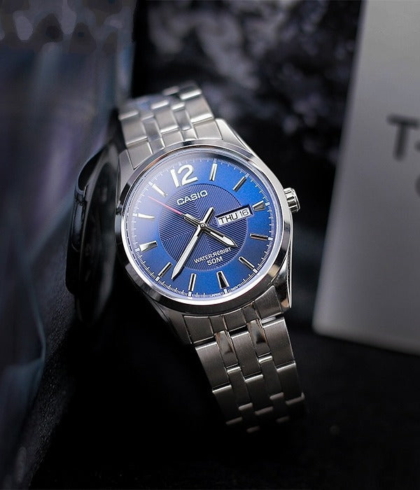 Casio Enticer Day Date Chain Watch MTP-1335D-2AVDF