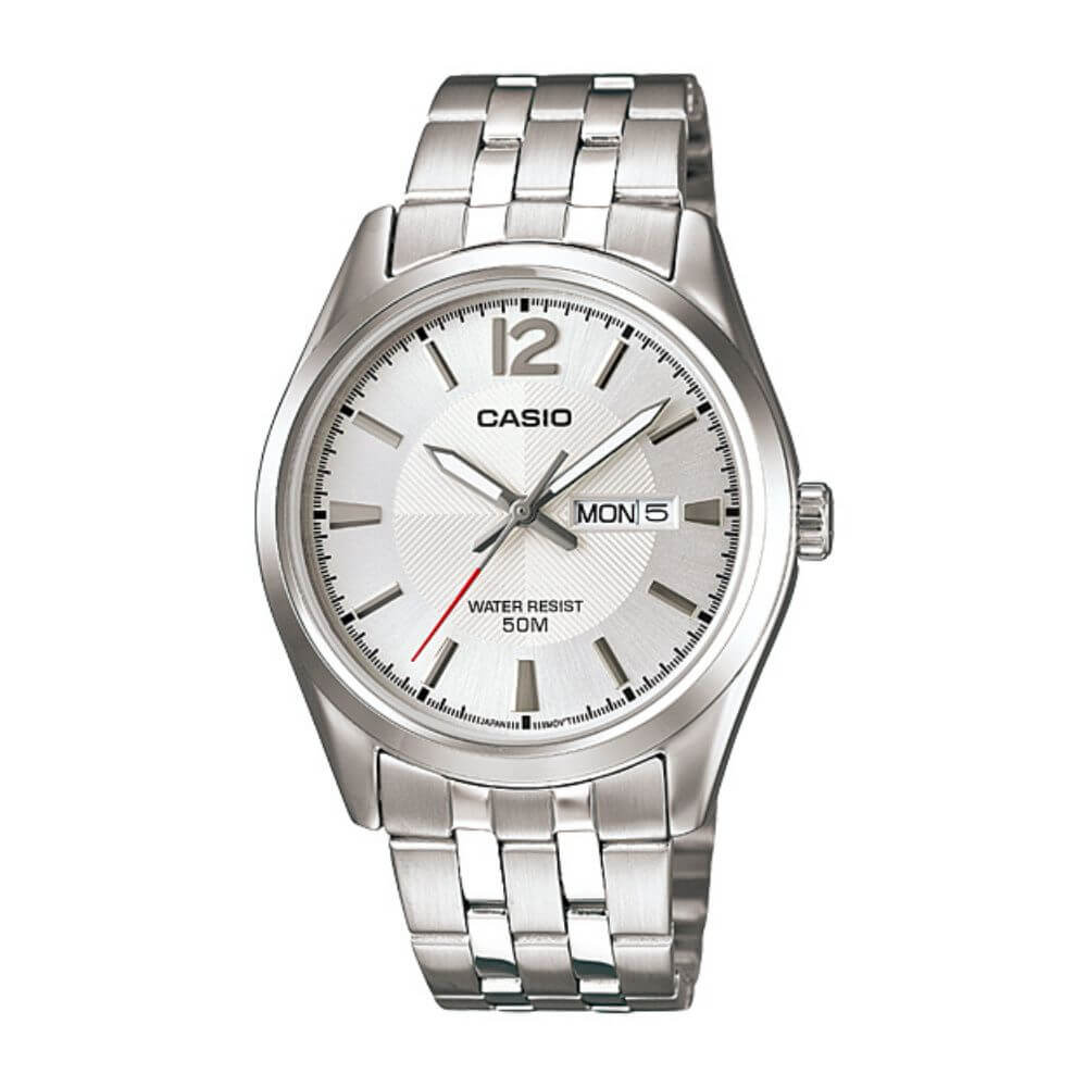 Casio Enticer Day Date Chain Watch MTP-1335D-7AVDF