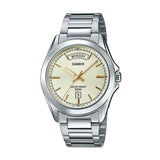 Casio Enticer Day Date Silver Chain Watch MTP-1370D-9AVDF