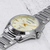 Casio Enticer Day Date Silver Chain Watch MTP-1370D-9AVDF