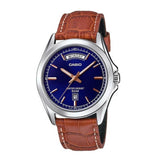 Casio Enticer Day Date Leather Belt Watch MTP-1370L-2AVDF
