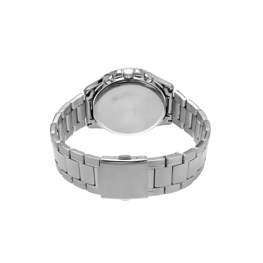 Casio Enticer Multifunction Silver Chain Watch MTP-1374D-2AVDF