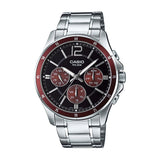 Casio Enticer Multifunction Silver Chain Watch MTP-1374D-5AVDF