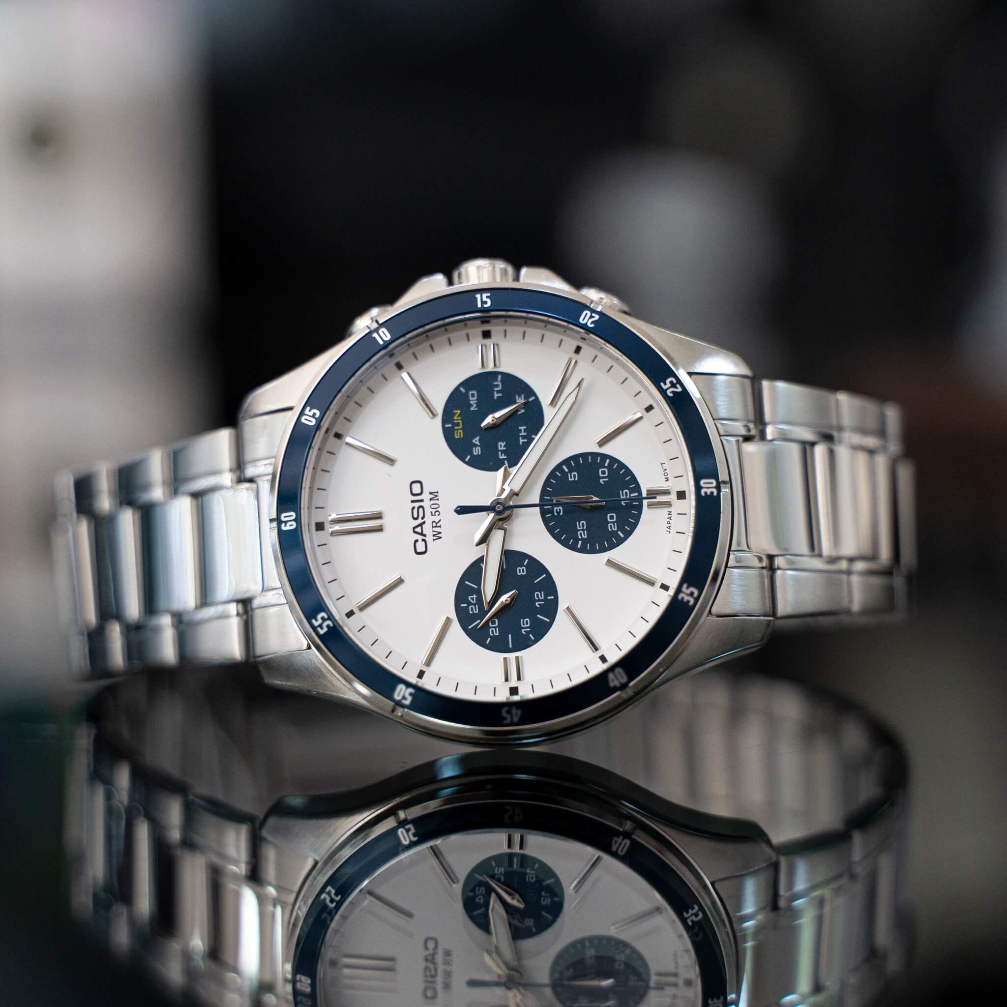 Casio Enticer Multifunction Chain Watch MTP-1374D-7A2VDF