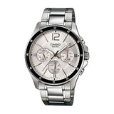 Casio Enticer Multifunction Silver Chain Watch MTP-1374D-7AVDF