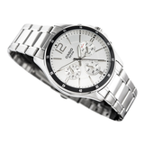 Casio Enticer Multifunction Silver Chain Watch MTP-1374D-7AVDF
