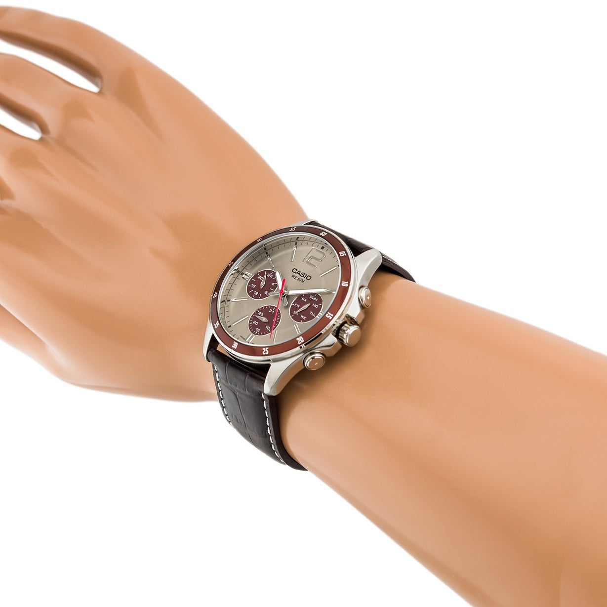 Casio Enticer Multifunction Leather Belt Watch MTP-1374L-7A1VDF