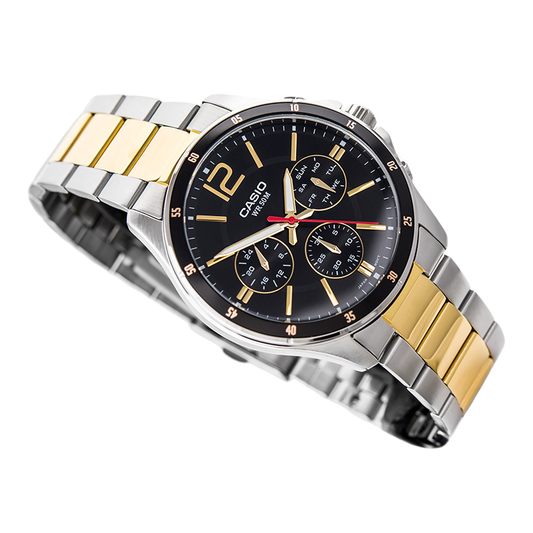 Casio Enticer Multifunction Two Tone Chain Watch MTP-1374SG-1AVDF