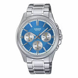 Casio Enticer Multifunction Silver Chain Watch MTP-1375D-2A2VDF