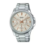 Casio Enticer Multifunction Silver Chain Watch MTP-1375D-7A2VDF