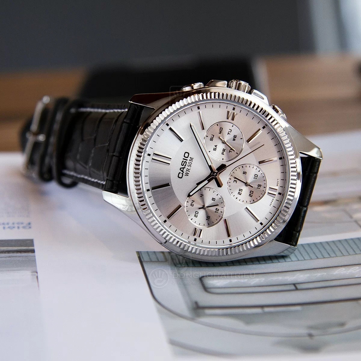 Casio Enticer Multifunction Leather Belt Watch MTP-1375L-7AVDF