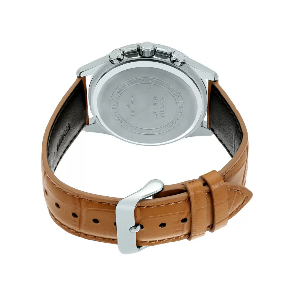 Casio Enticer Multifunction Leather Belt Watch MTP-1375L-9AVDF