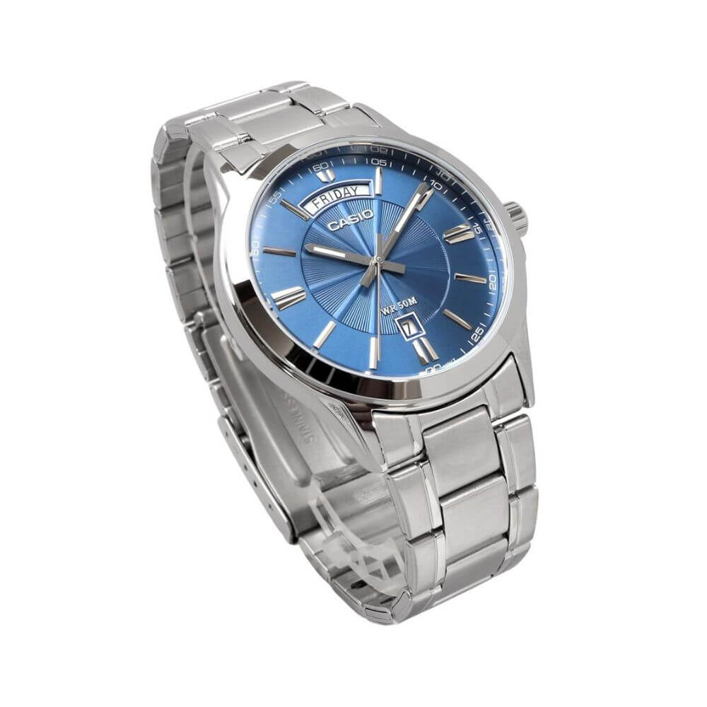 WW3136 Casio Enticer Day Date Chain Watch MTP-1381D-2AVDF Casio