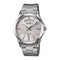 Casio Enticer Day Date Men's Watch - MTP-1381D-7AVDF, Stainless Steel Band, Silver/White
