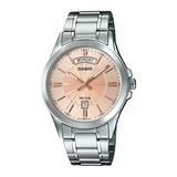 Casio Enticer Day Date Silver Chain Watch MTP-1381D-9AVDF
