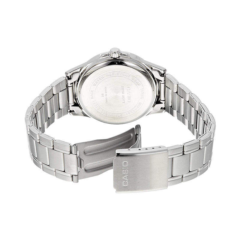 Casio Enticer Day Date Silver Chain Watch MTP-1381D-9AVDF