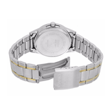 Casio Enticer Day Date Two Tone Chain Watch MTP-1381G-1AVDF