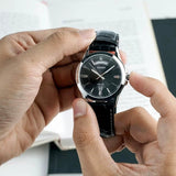 Casio Enticer Day Date Leather Belt Watch MTP-1381L-1AVDF