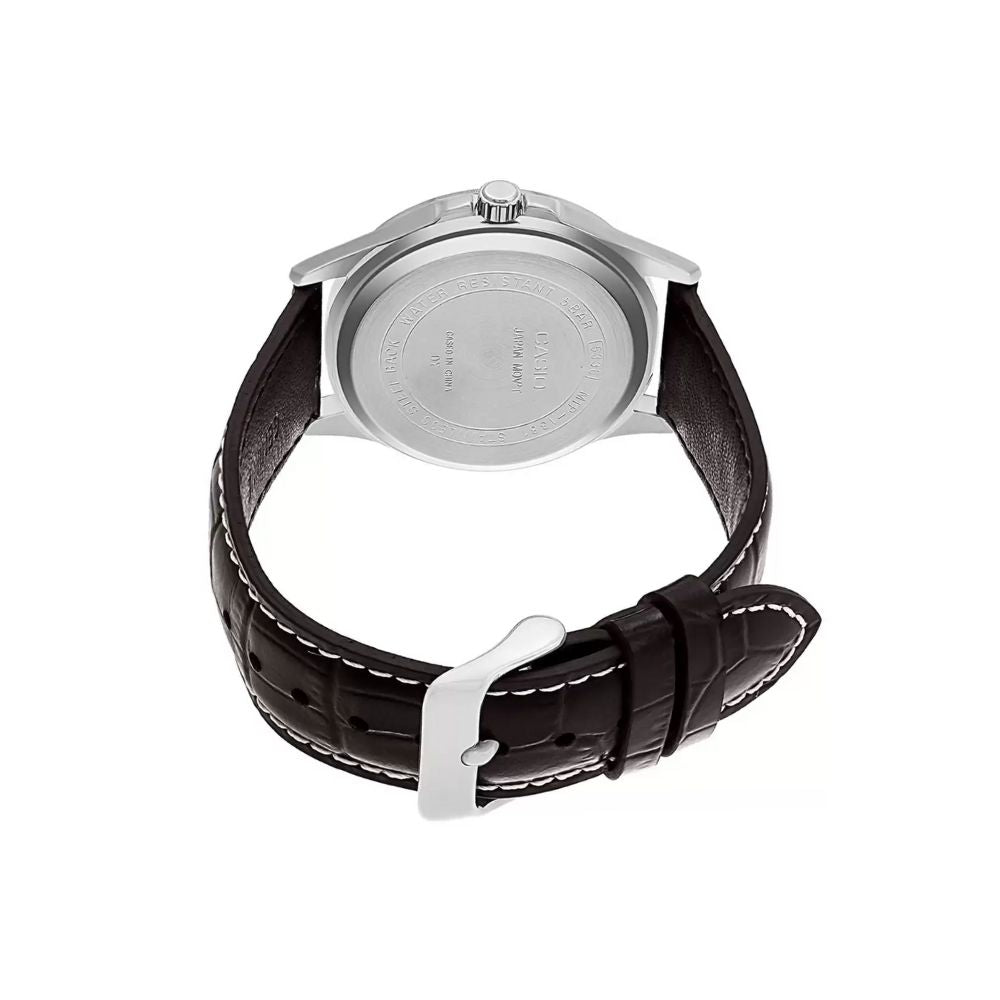 Casio Enticer Day Date Leather Belt Watch MTP-1381L-7AVDF
