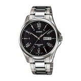 Casio Enticer Day Date Stainless Steel Chain Watch MTP-1384D-1AVDF