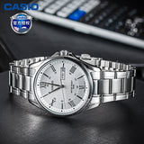 Casio Enticer Day Date Stainless Steel Chain Watch MTP-1384D-7AVDF
