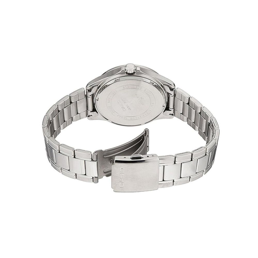 Casio Enticer Day Date Stainless Steel Chain Watch MTP-1384D-7AVDF