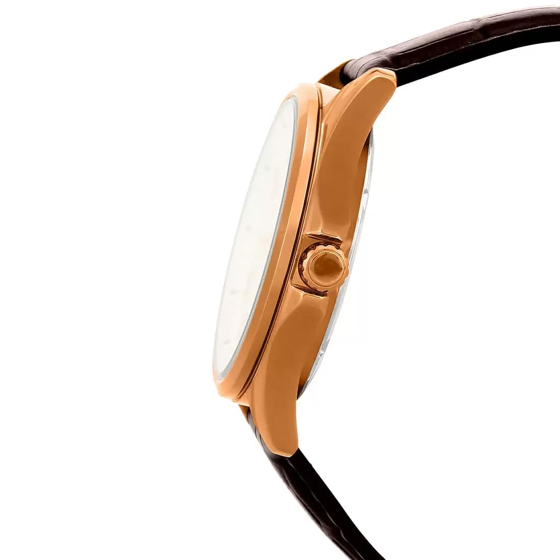 Casio Enticer Day Date Rose Gold Leather Belt Watch MTP-1384L-7AVDF